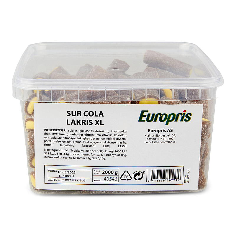 KnallGoodt Sour cola lakrids 2 kg