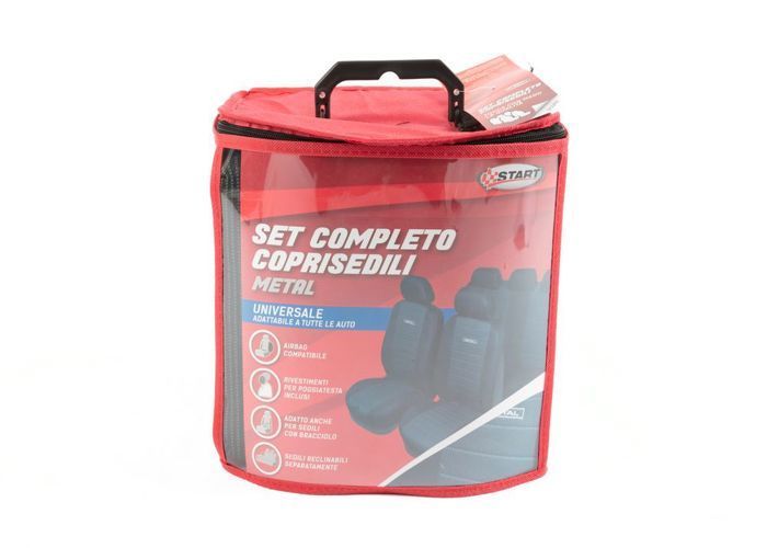 Capas para bancos de carro - START - Universal - Metal - Preto - Conjunto completo