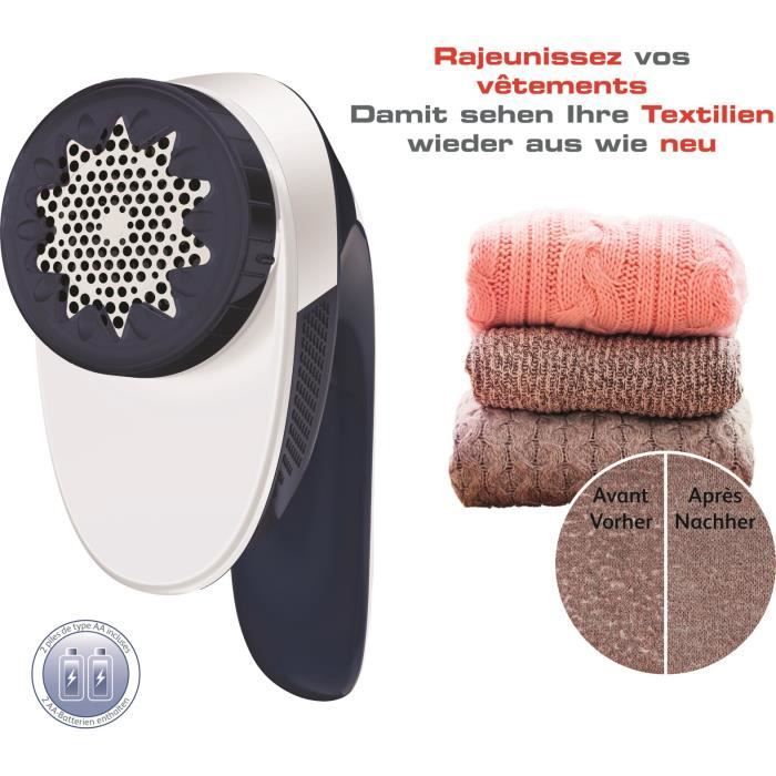 Calor Rasoir Anti-Bouloches, 4 réglages, Sans fil, 2 piles AA incluses, JA1013C0