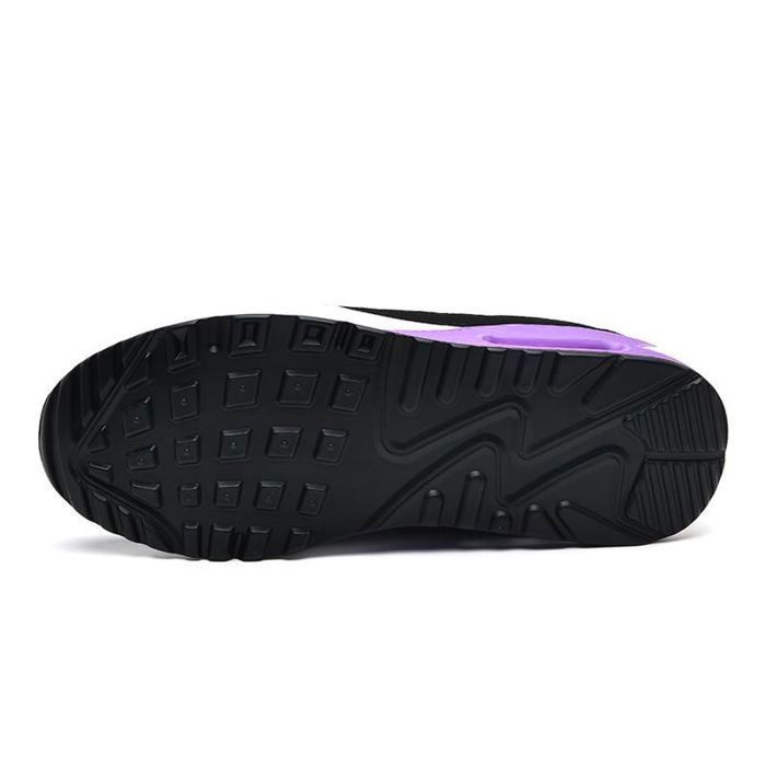 CHAUSSURES DE RUNNING Femme - HENRVIEG - Respirant et Léger - Confortable Air Antidérapant Basket - Noir Violet