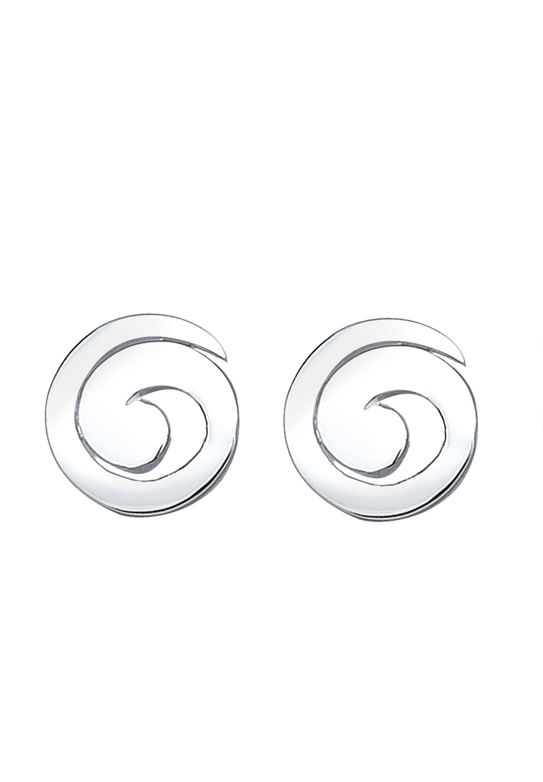 Elli Femmes Clous d'oreilles Spirale Géo Basique Ludique en Argent Sterling 925