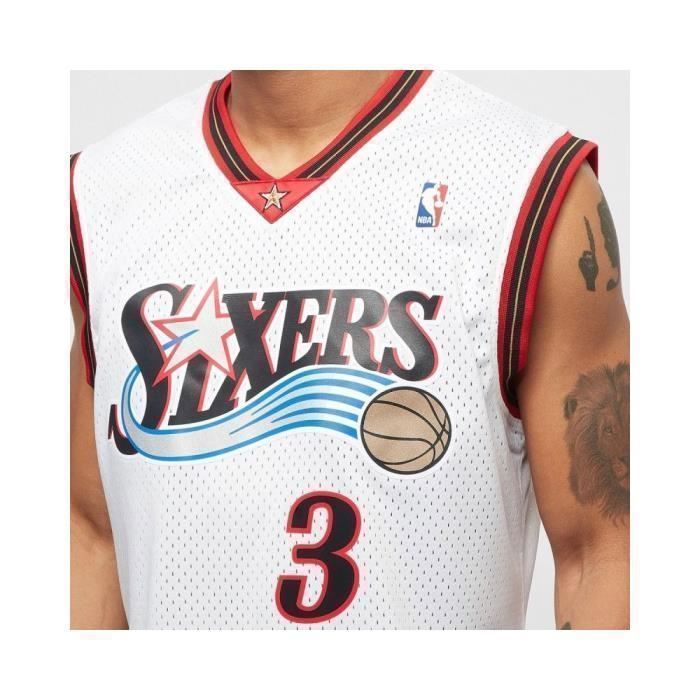 T-shirt - Mitchell et Ness - Nba Swingman - Blanc - Manches courtes - Respirant