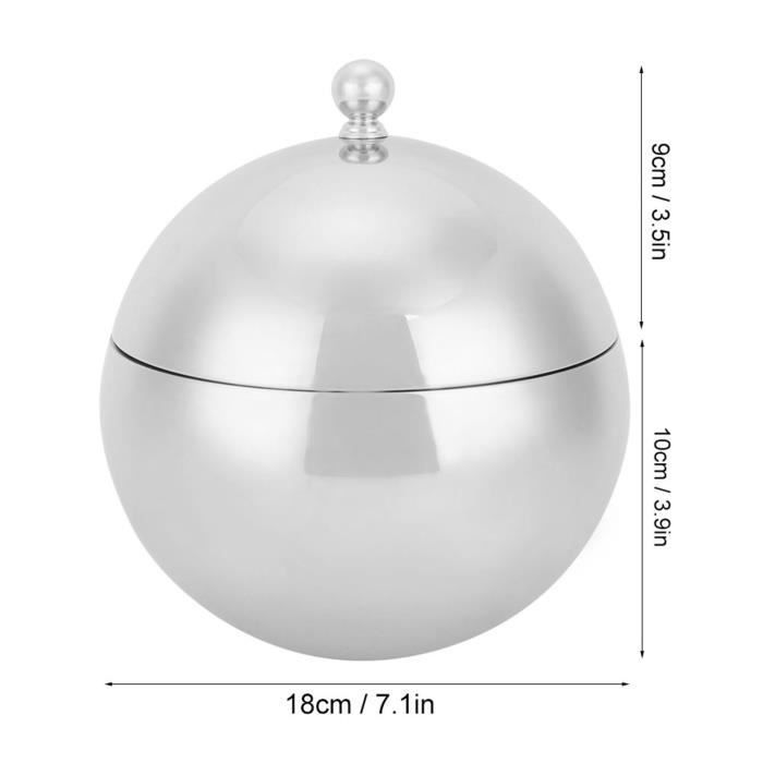 Secchiello per il ghiaccio - CUQUE - 117262 - Doppia parete isolante - Acciaio inox - Coperchio incluso
