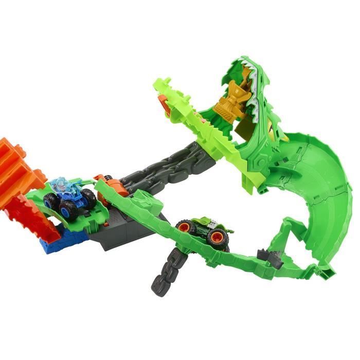 Hot Wheels - Monster Trucks - Conjunto de Pista Tubarões Dragão vs. Dragão - Hot Wheels - JFR06