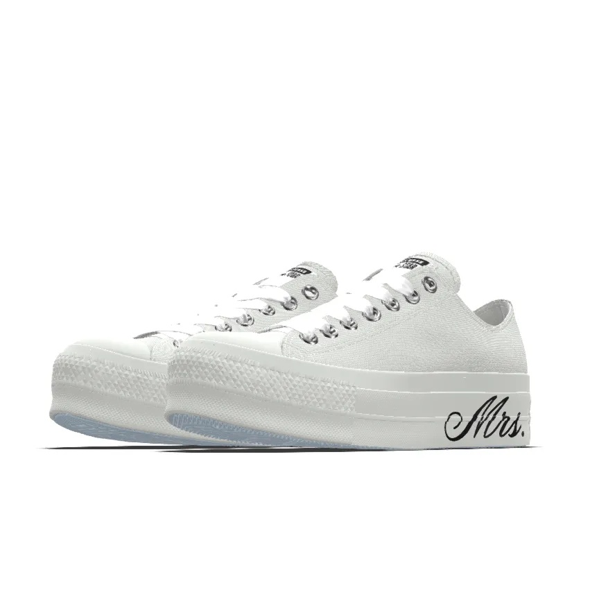Custom Chuck Taylor All Star Lift Platform Premium Wedding By You