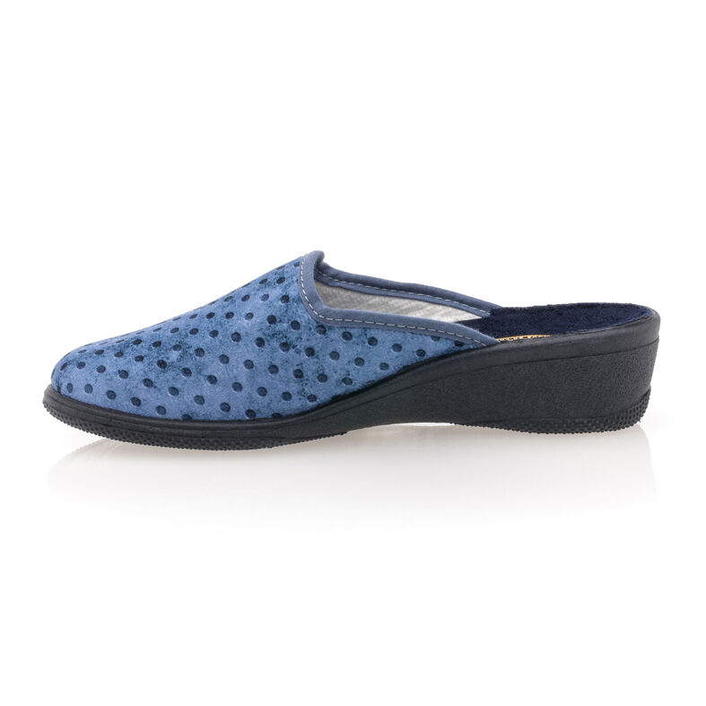 Blaue Damenpantoffeln