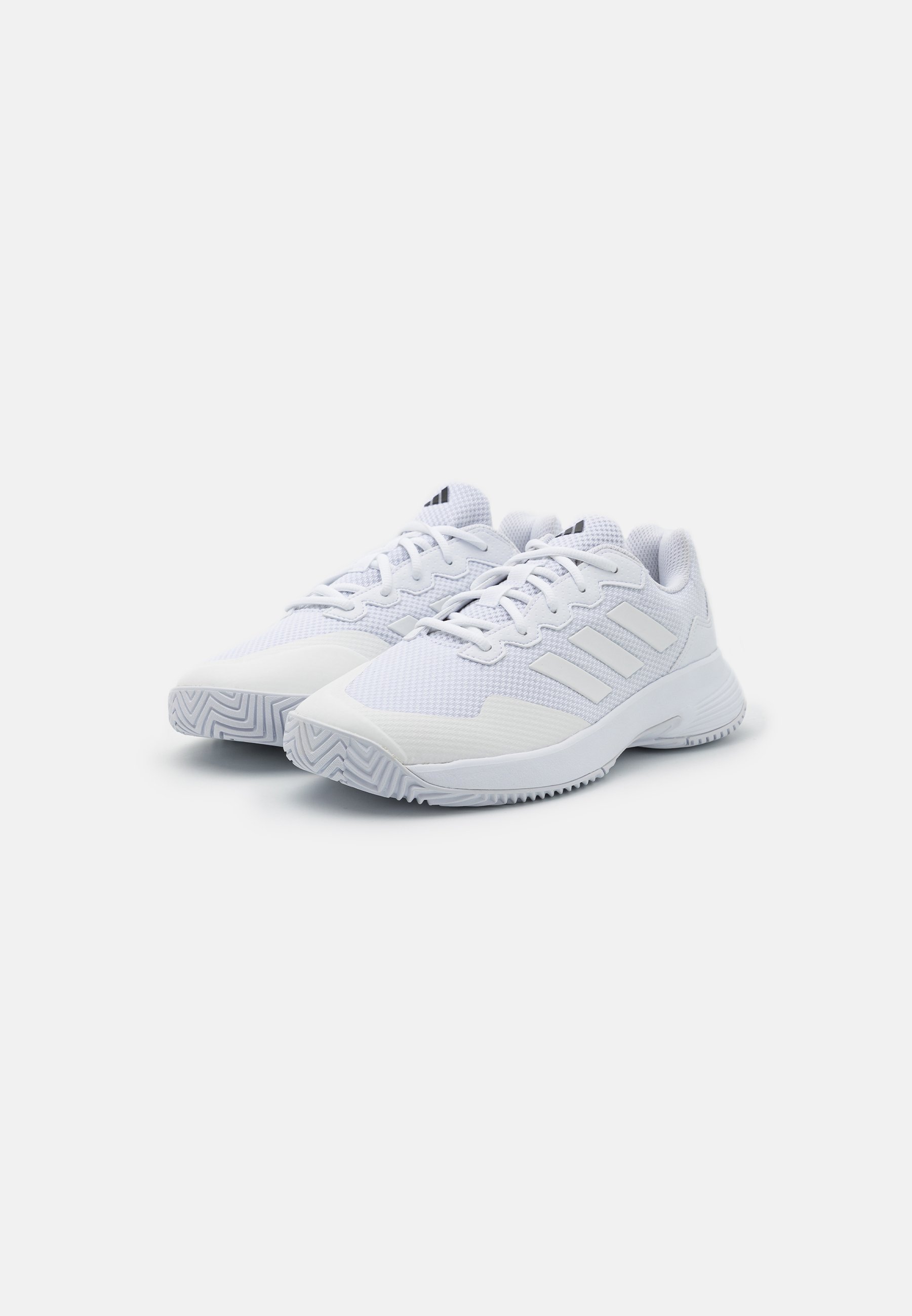 adidas Performance GAMECOURT 2 - Tennisschoenen voor gravelbanen - wit/mat zilver