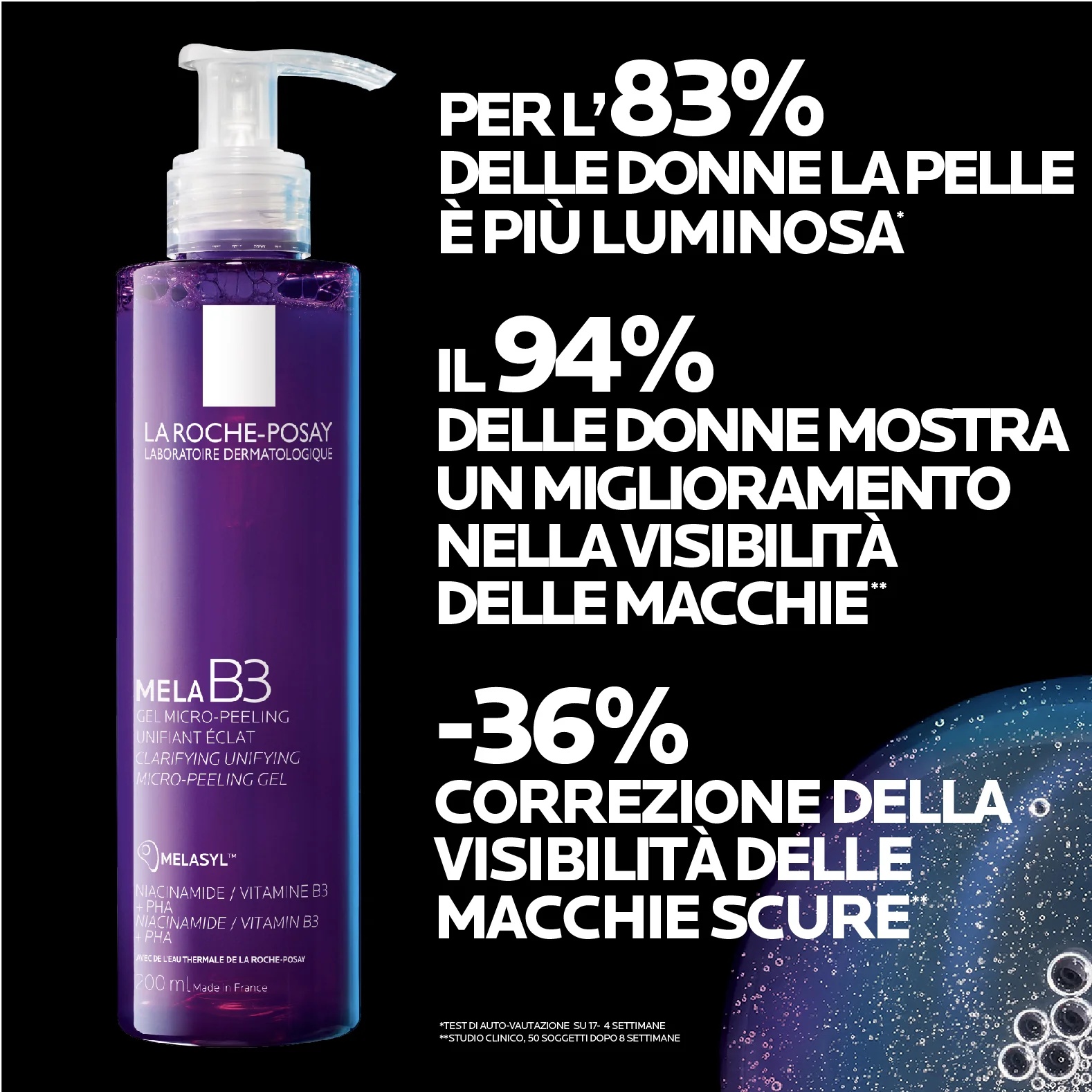 LA ROCHE POSAY Gel limpiador La Roche Posay Apple B3 200 ml microexfoliante contra imperfecciones