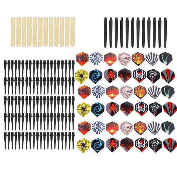 14g Veiligheidsdartset - COCOSITY - 12 shafts, 42 flights, 100 punten – Trainingsaccessoire