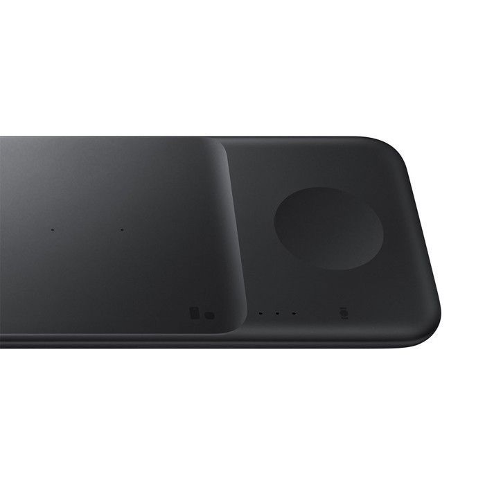 Estación de carga Trio - SAMSUNG - Negra - Cargador inalámbrico - USB-C - 9W