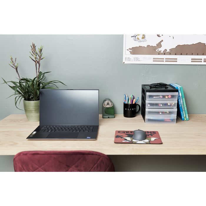 Iris Ohyama, Tour de rangement Plastique Bureau A5, 4 Petits Tiroirs,Noir, DC-A5