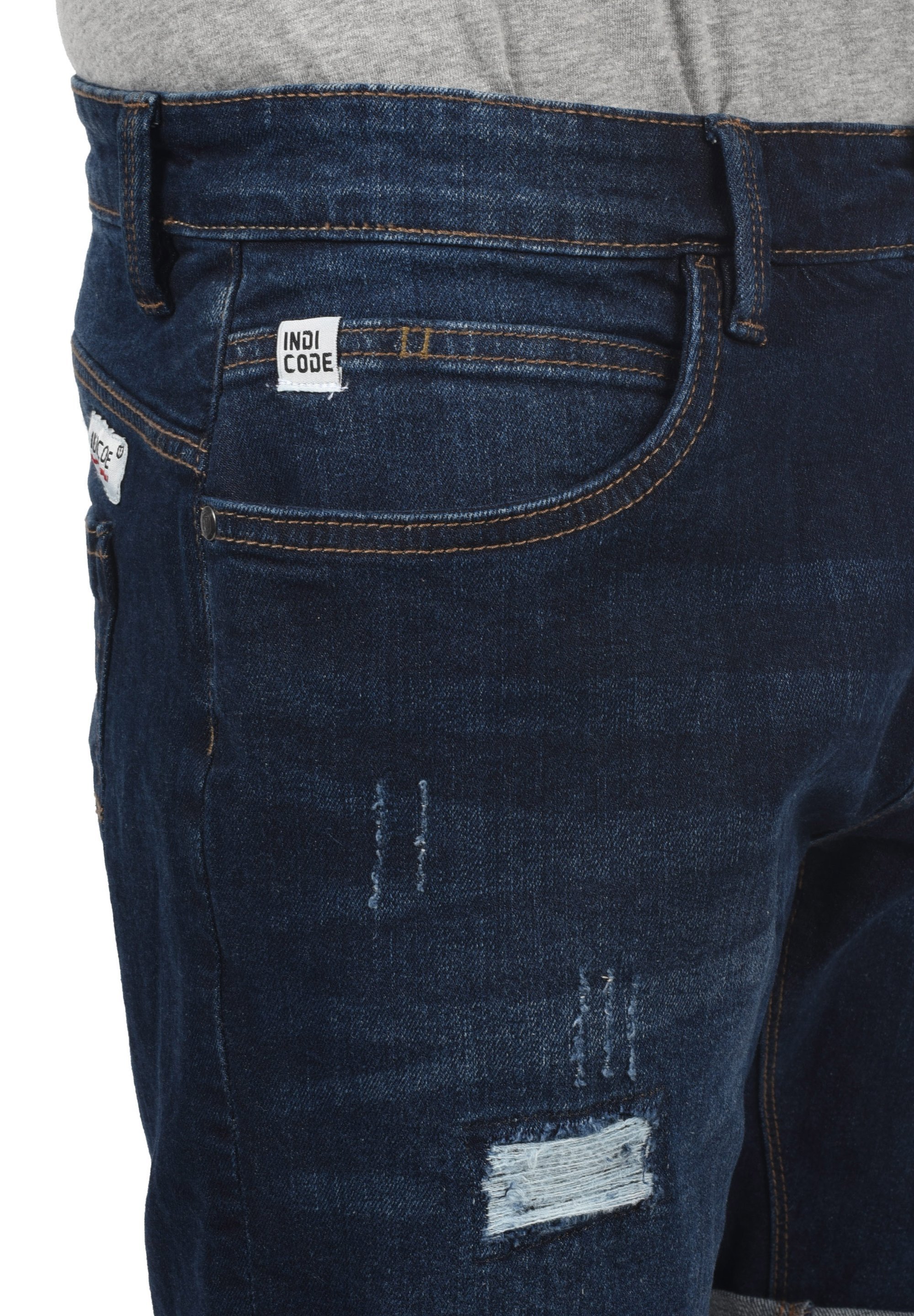 INDICODE JEANS IDHALLOW - Short en jean - bleu foncé