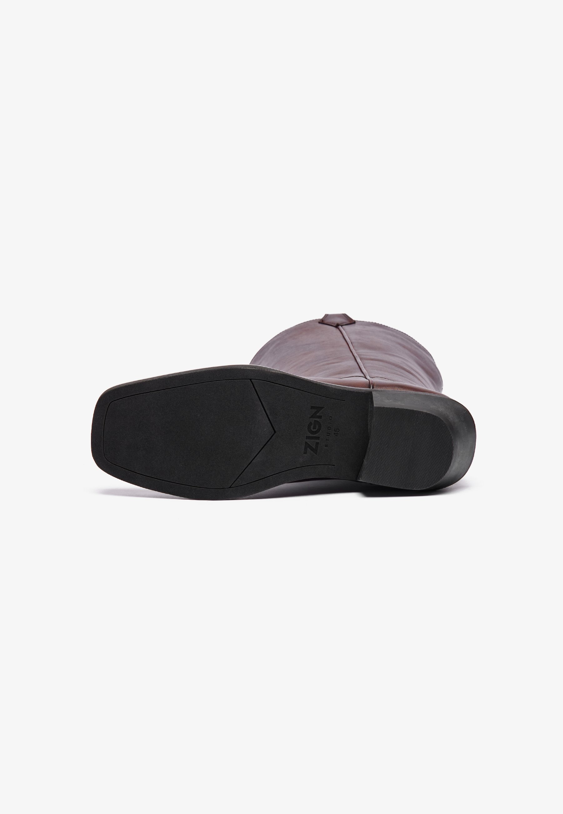 Zign Studio UNISSEX - Botas de cowboy/motoqueiro - marrom escuro
