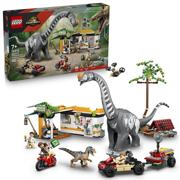 LEGO Jurski svijet 76973 Misija Raptora i Titanosaura