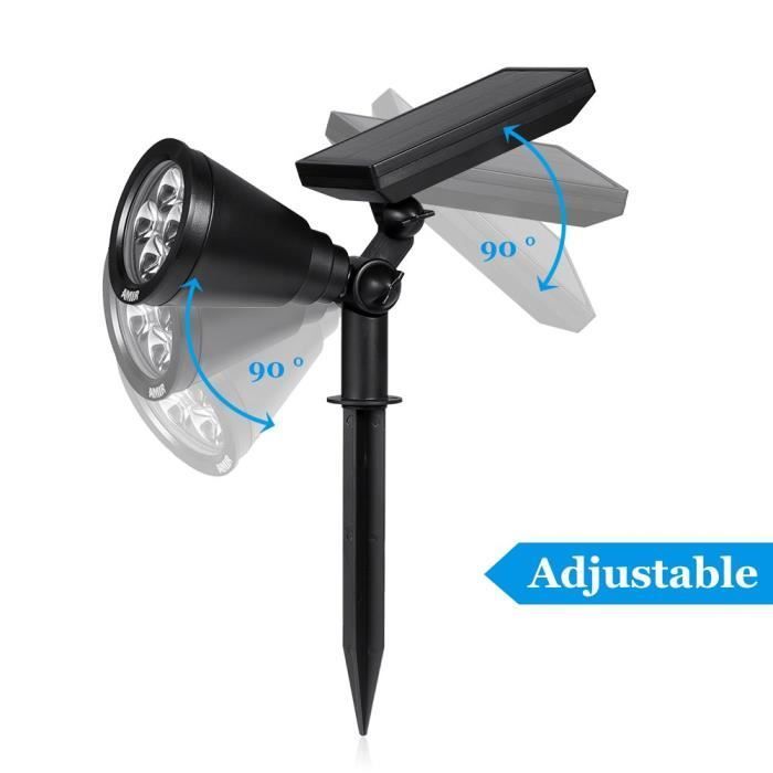 focos solares impermeables para exteriores, proyectores solares para exteriores, luces de seguridad solares impermeables para exteriores