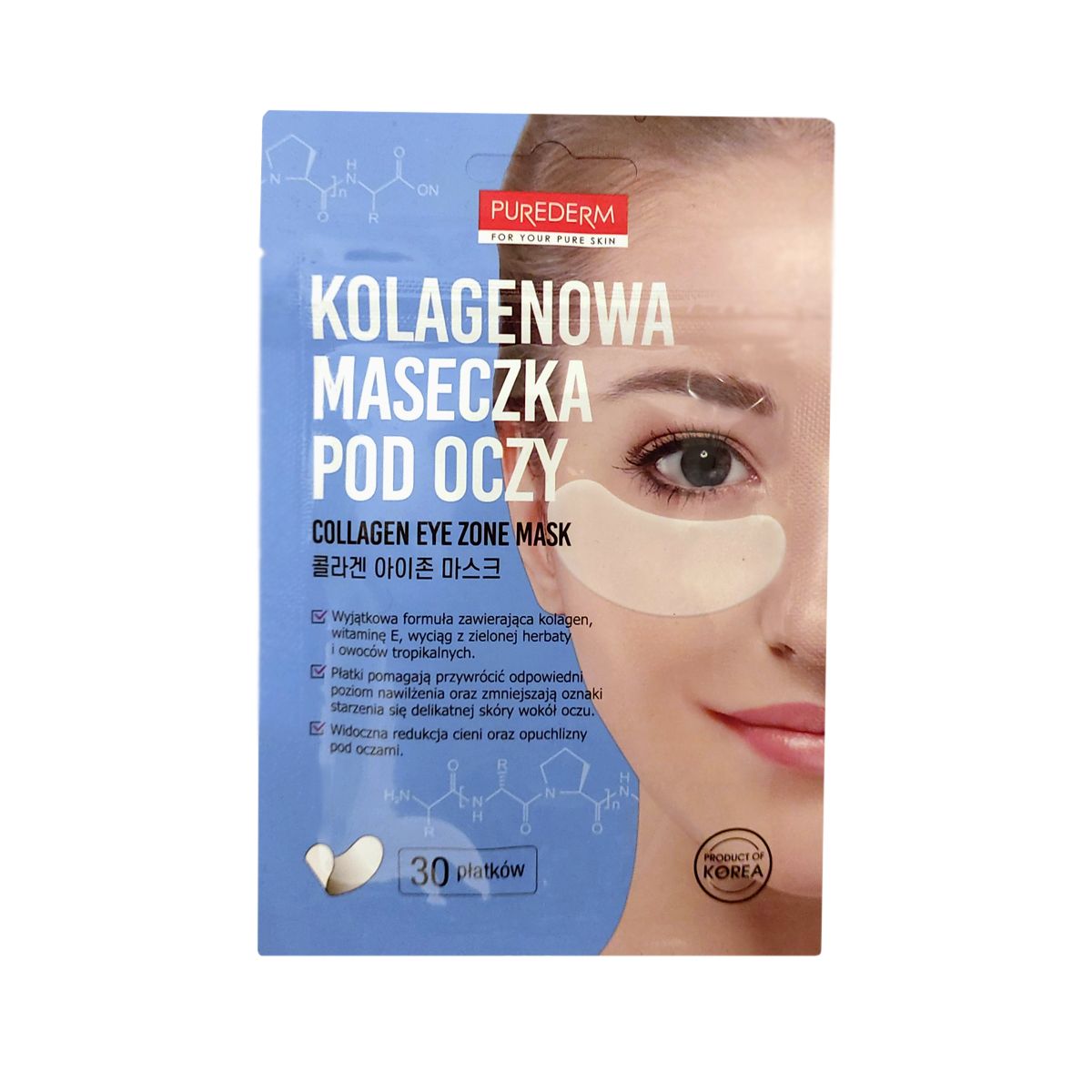 Purederm kollagen øyemaske 30 stk