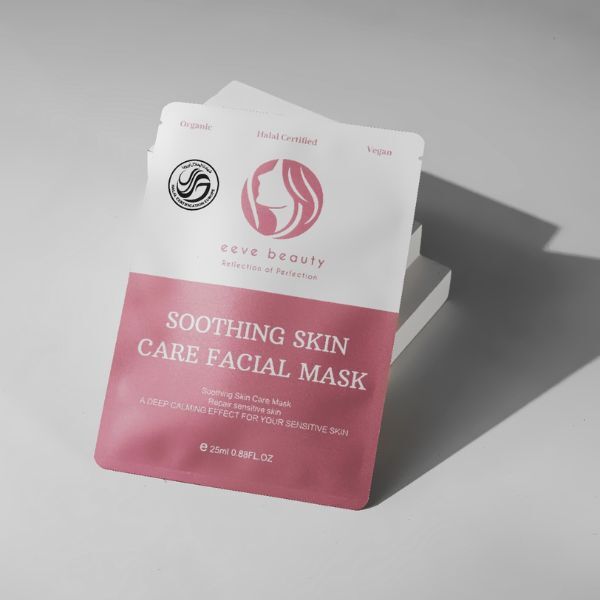 Maschera viso lenitiva premium Eeve Beauty, vegana e halal.
