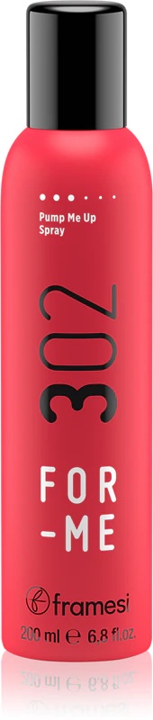 Framesi For-Me Pump Me Up Spray 302 stiprinošs sprejs, kas piešķir apjomu no matu saknēm