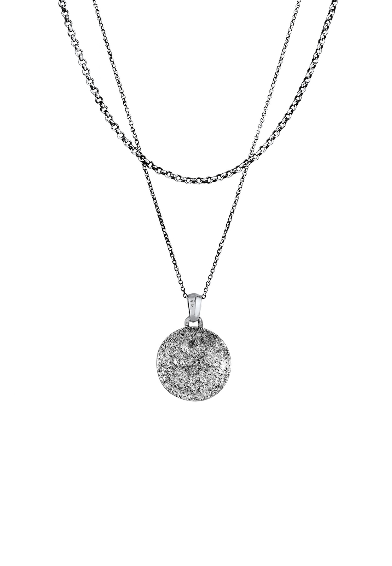 KUZZOI Hommes Couches Pendentif boussole en argent sterling 925