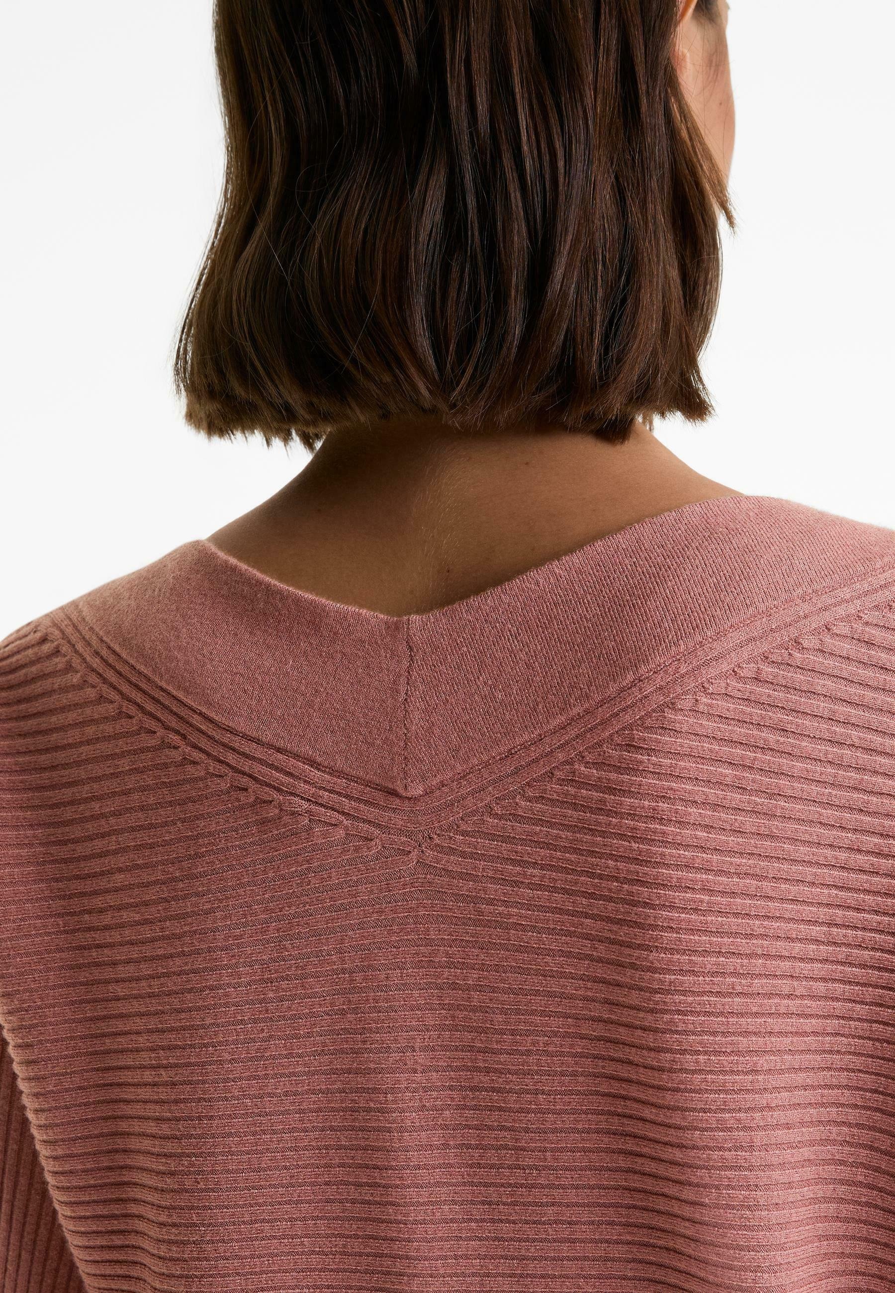 Maglione OYSHO CROSSOVER RIB KNIT - rosa screziato