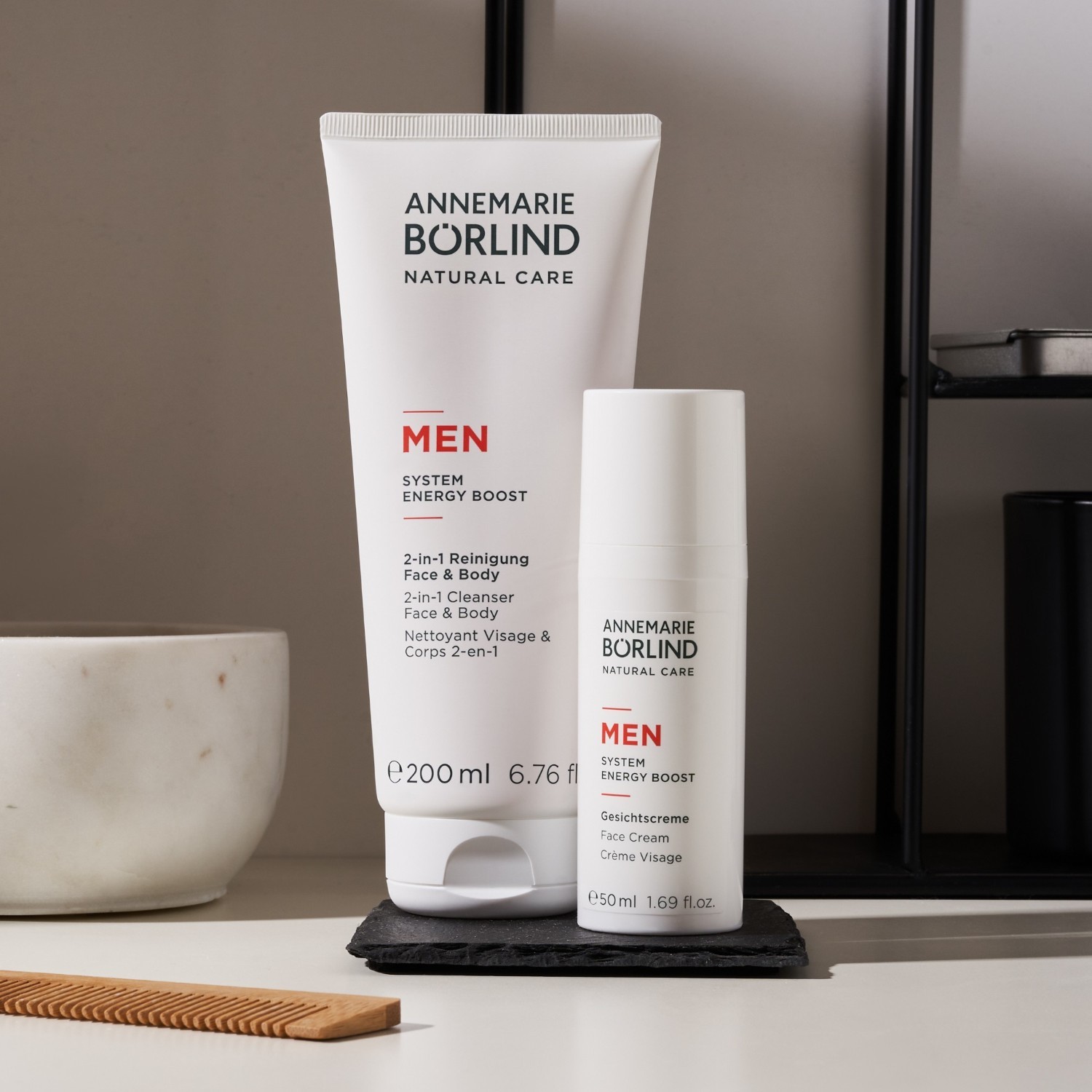 ANNEMARIE BÖRLIND Krema za obraz MEN SYSTEM ENERGY BOOST Krema za obraz - 50 ml