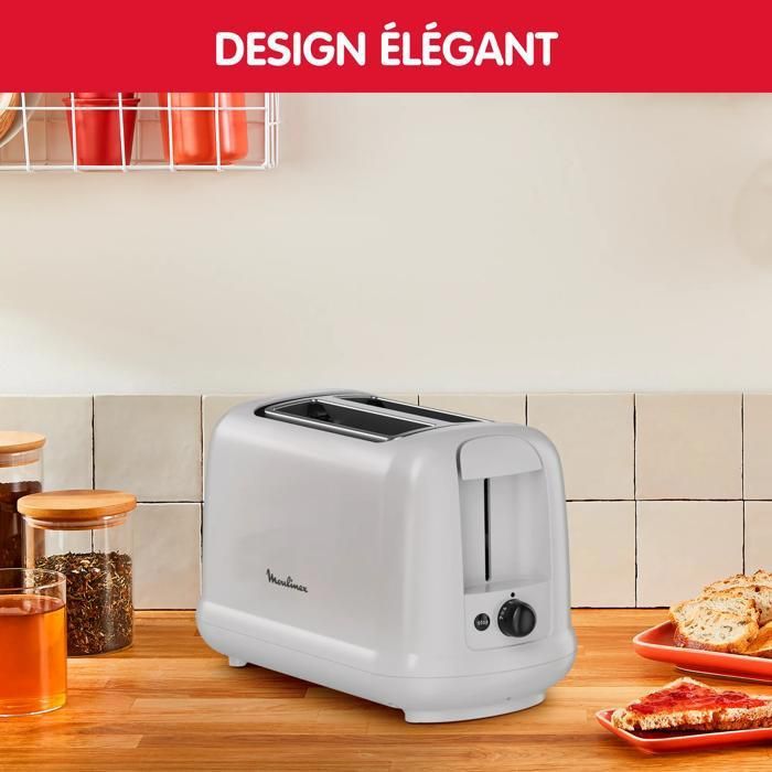 Moulinex Grille-pain, 7 niveaux de dorage, Simpleo LT160B10