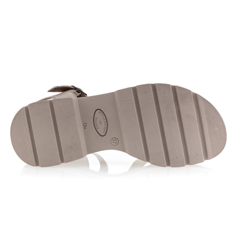 Beige sandaler / åben tå sko til kvinder