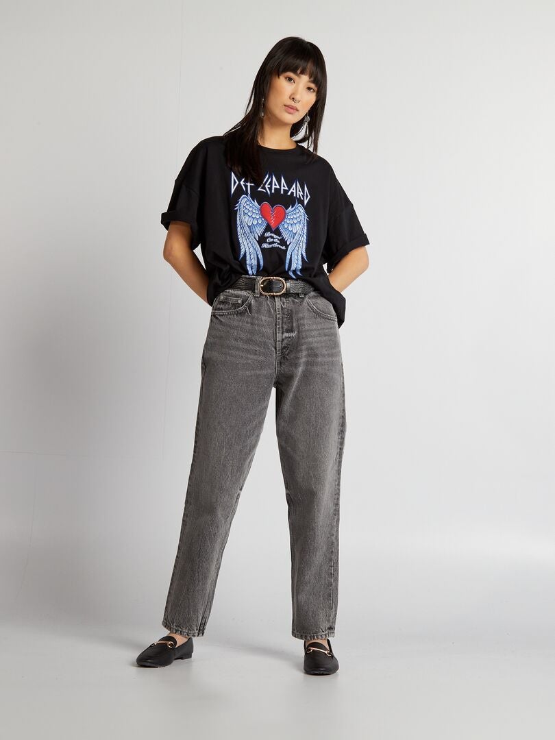 'Def Leppard' T-shirt - zwart