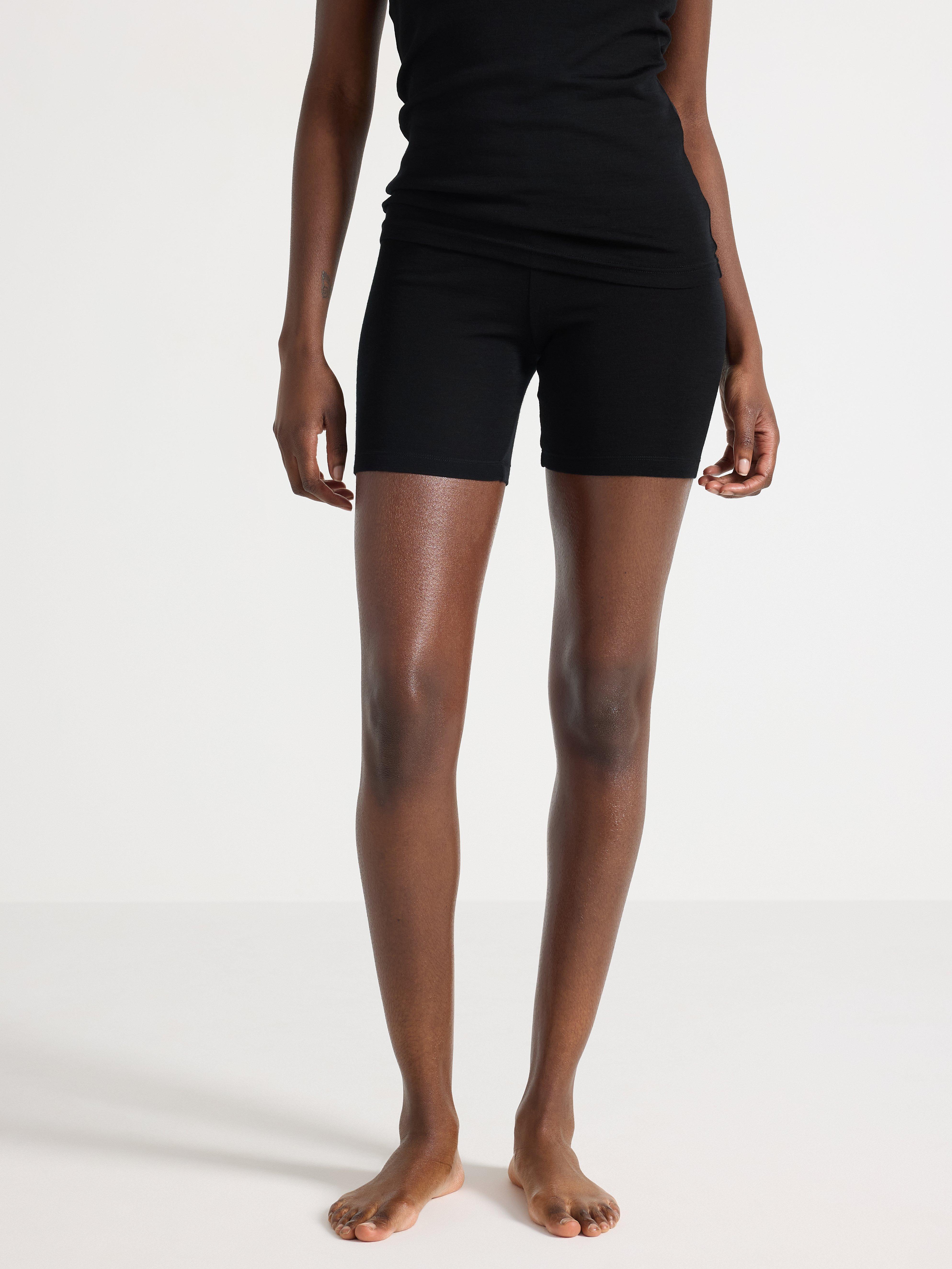 Pantalones de ciclismo de lana merino negros