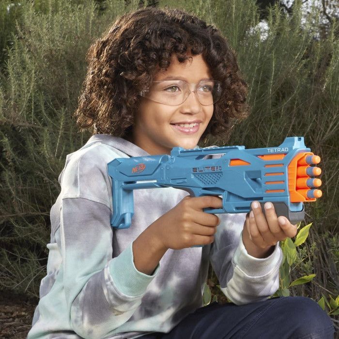 Nerf Elite 2.0 Tetrad Qs-4 Nerf Blaster Speelgoed