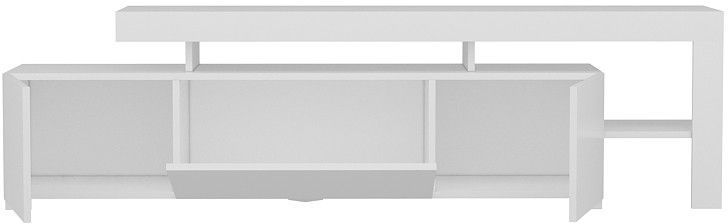 TV-Ständer mit LED-Beleuchtung - BELIZ - Weiß - 192 x 53 x 37 cm