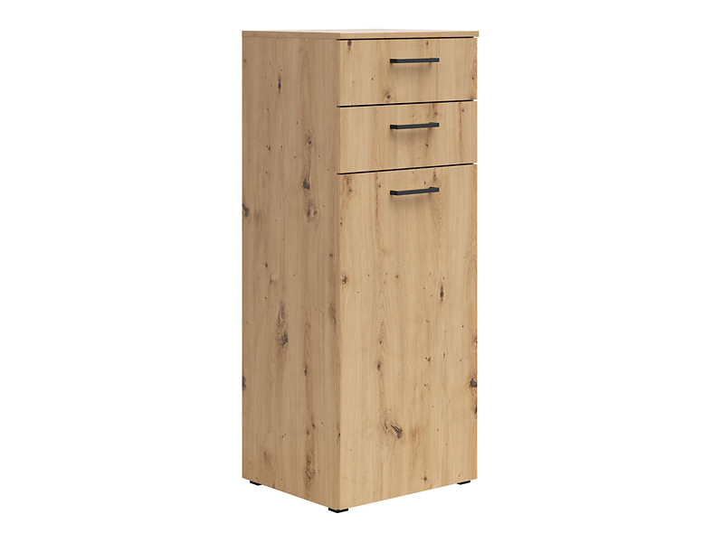 Komoda MultiDo 45 cm z drzwiami i 2 szufladami dąb artisan