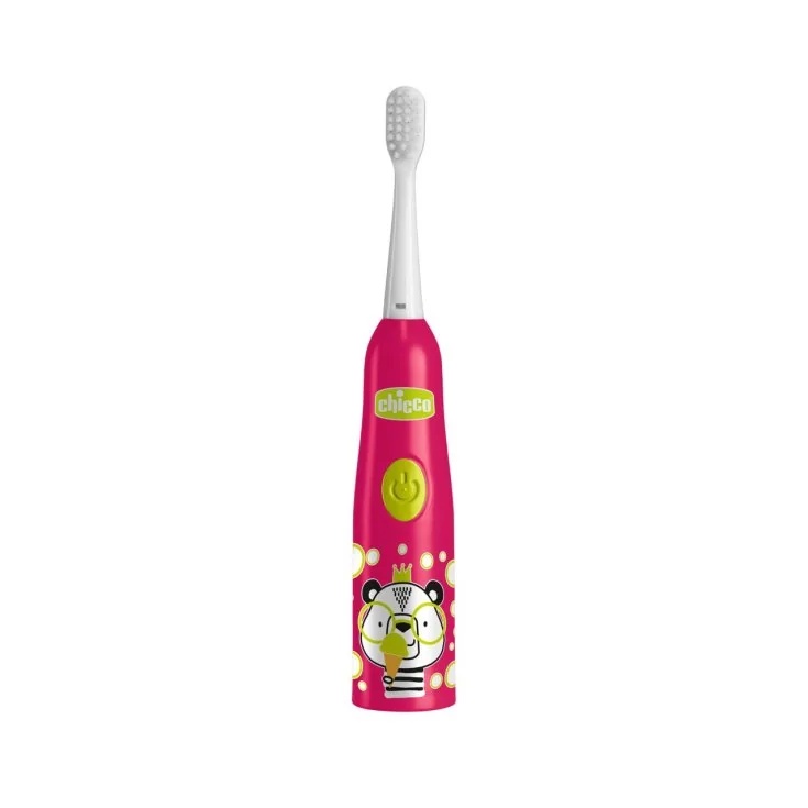 Escova de dentes elétrica Chicco Pink Panda para higiene oral