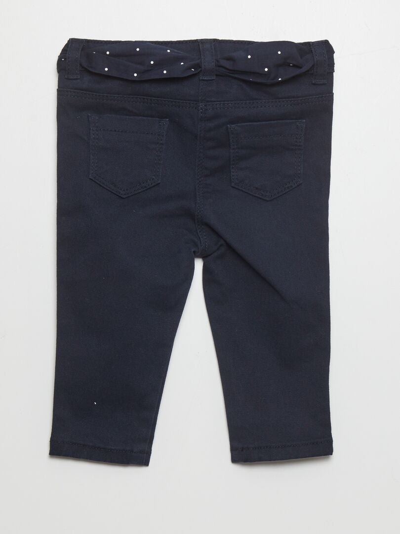 Pantalones ajustados - AZUL