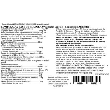 Solgar Rhodiola-pohjainen kompleksi 60 kapselia 60 kapselia