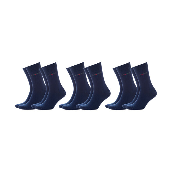 Meias, conjunto de 6 pares, azul marinho
