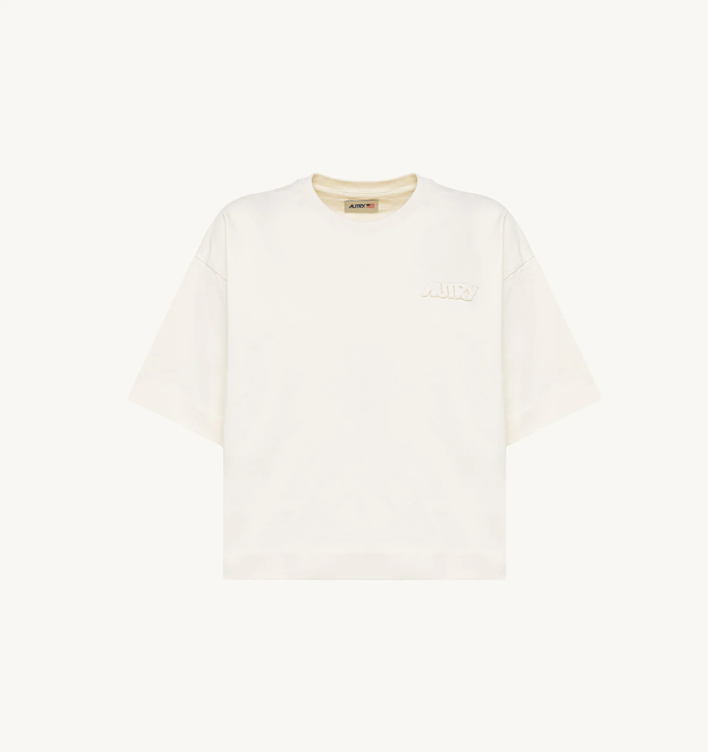 TRICOU CURPT DIN JERSEY DE BUMBAC CU CROIALĂ FLĂDUREȘTE
