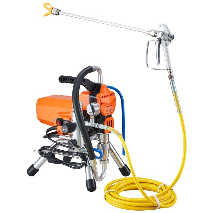 Pulvérisateur de Peinture - DUOKU - 2200 W - Moteur sans Balais - Tuyau Haute Pression - 3000 PSI