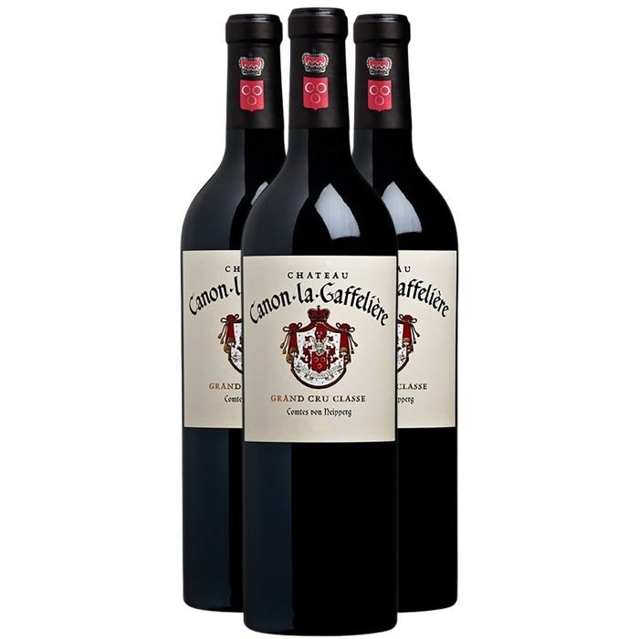 Château Canon La Gaffelière Saint-Emilion Grand Cru 2003 - Vin Rouge de Bordeaux (3x75cl)