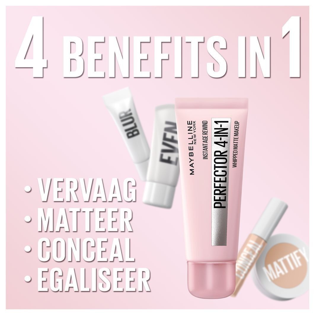 „Maybelline Foundation Instant Anti-Age Perfector 4-in-1 Matt“ makiažo pagrindas, 30 ml
