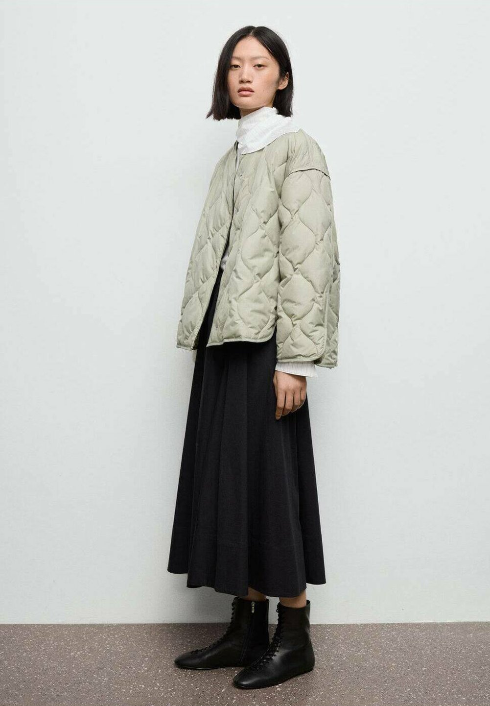 Cappotto invernale Mango - verde chiaro