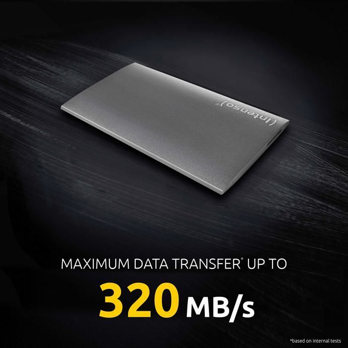 SSD externo portátil Intenso - Edição Premium - 128 GB - USB 3.0 - Resistente a impactos