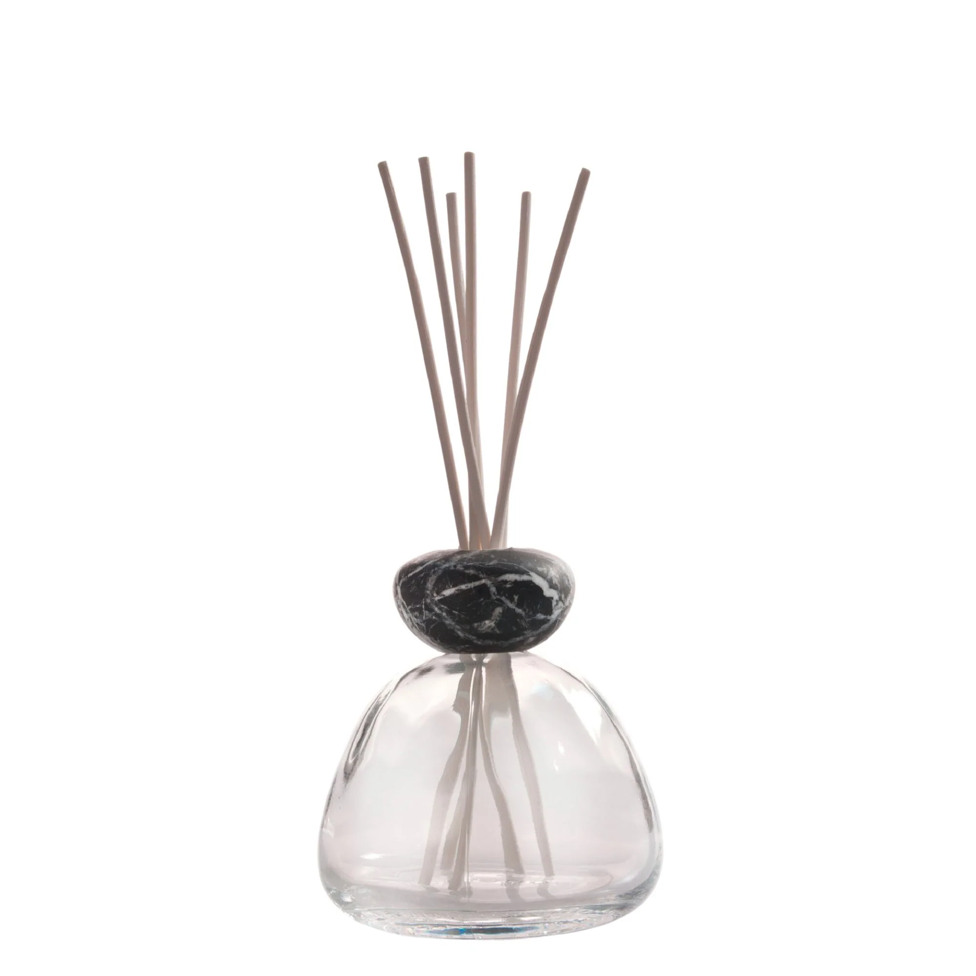 Air Design Diffusore Marble - Trasparente con Tappo Nero - Diffusore di Profumo