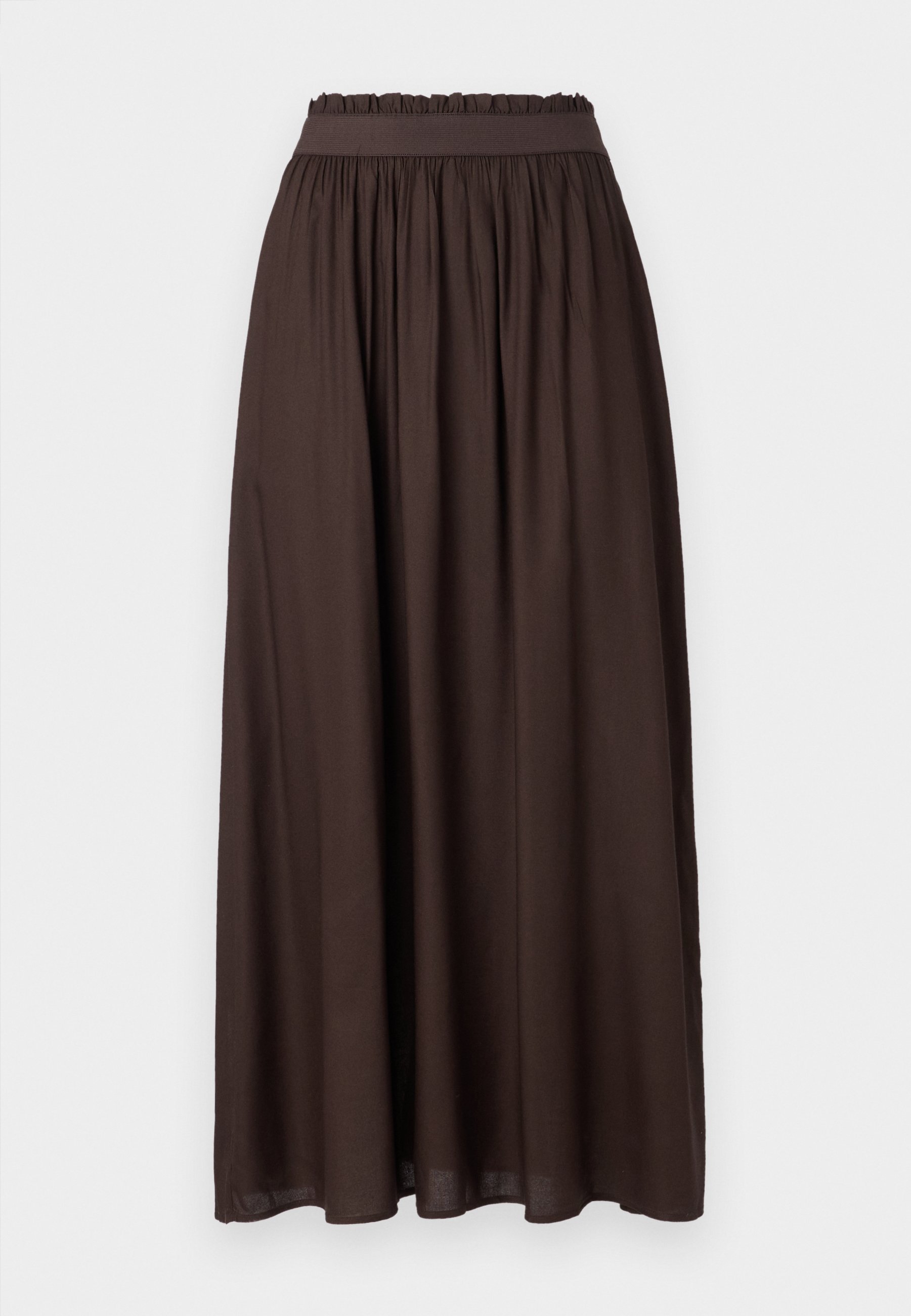 SOLO SU LVENEDIG PAPERBAG LONG SKIRT - Maxi skirt - chocolate torte