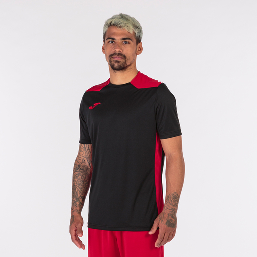  Camiseta Manga Corta Joma Championship Vi Negro Rojo