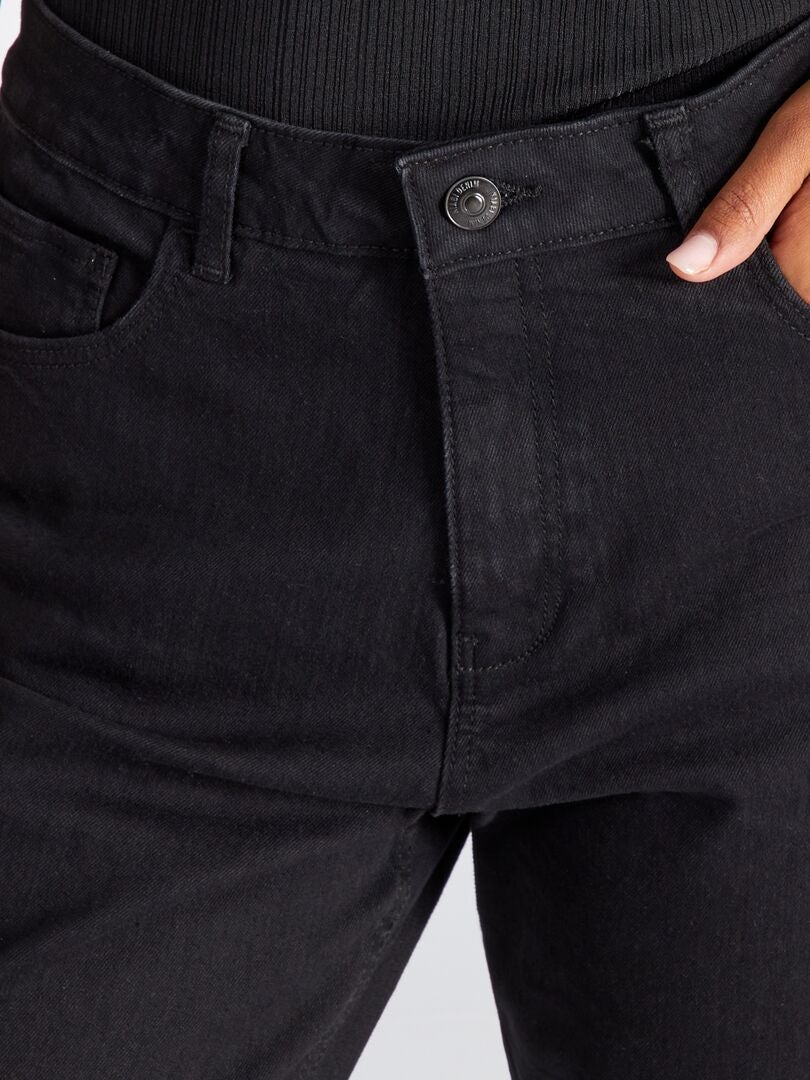 Pantalones vaqueros de corte regular - 32L - NEGRO