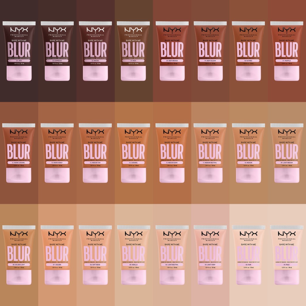 NYX Professional Makeup Foundation Bare With Me Blurring Tint makiažo pagrindas – 30 ml
