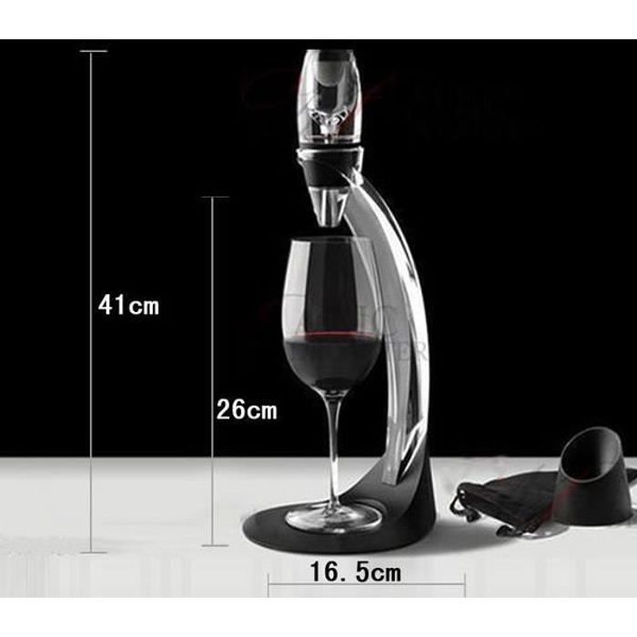 Décanteur Aérateur à vin - FLOUREON - Ensemble complet - Amélioration du goût - Design contemporain - 1 pièce
