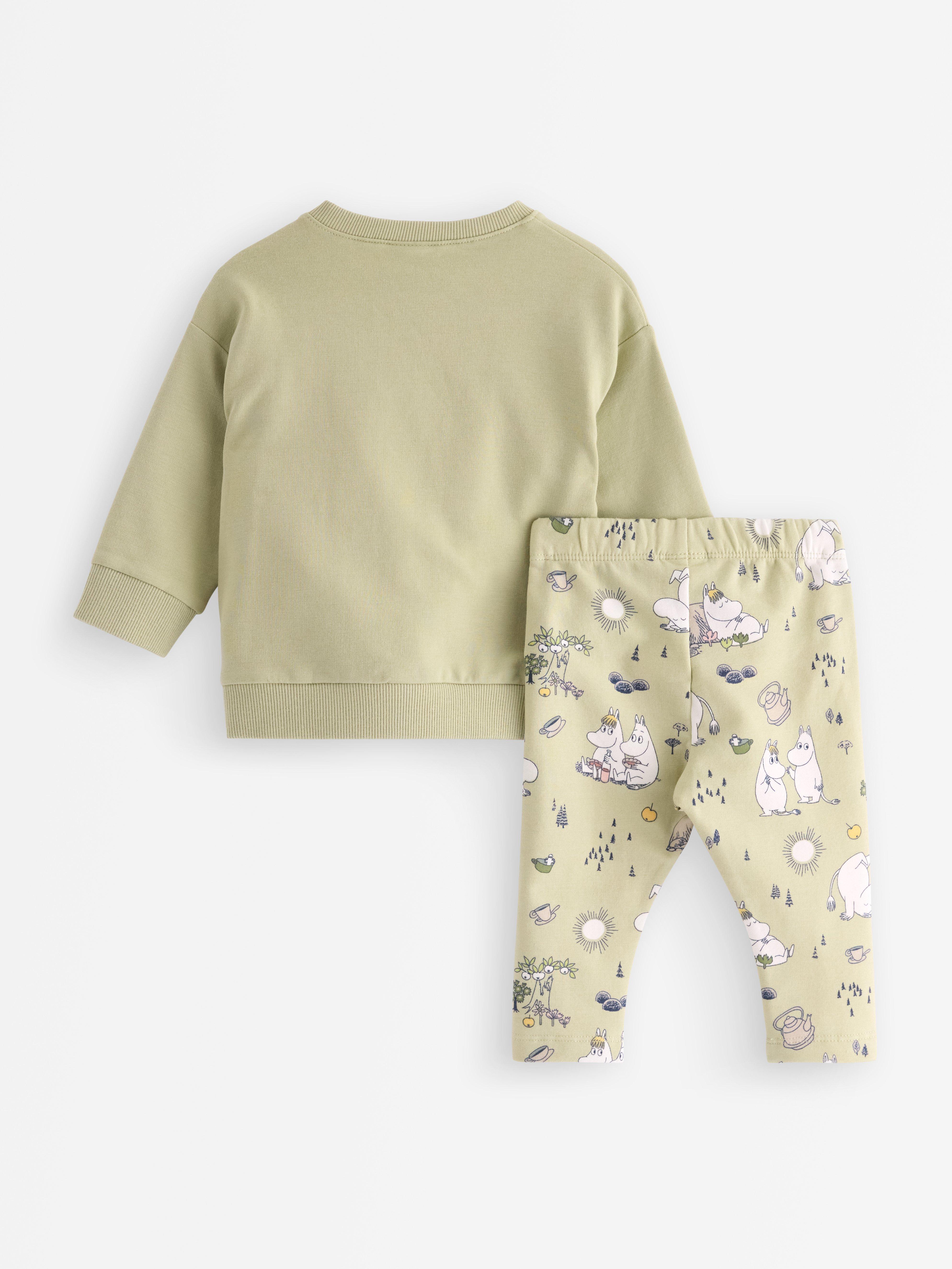 Conjunto Mumin Verde Claro Acinzentado