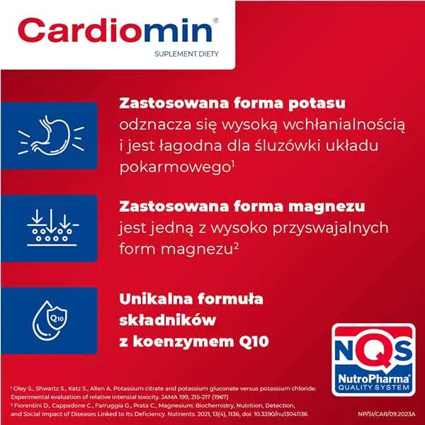 Cardiomin, Preparat wspomagający układ krążenia, Tabletki